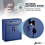 AdirOffice Steel Indoor/Outdoor Interoffice Drop Box Mailbox, Medium, Blue (631-05-BLU-PKG)~#|#~6C95B592-040E-4BAD-B492469B668E066E_sc7
