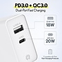 Delton Overtime USB-A/USB-C Wall Charger, 20W, White (DH2USB2A)~#|#~6C97AC64-7DF7-4C47-A2EAED5A9B6F9C8B_sc7