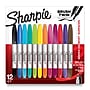 Sharpie Brush Twin Permanent Markers, Brush & Ultra Fine Tip, Assorted Colors, 12/Pack (2168237)~#|#~6C991D28-CED6-4A62-B2A6F8D8A96AFDC8_sc7