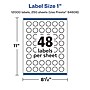 Avery Laser/Inkjet Starburst Multipurpose Labels, 1"  Dia, Matte White, 12000/Box (94606)~#|#~6C9B1183-69C6-4DEB-801B96E80CAA68CD_sc7