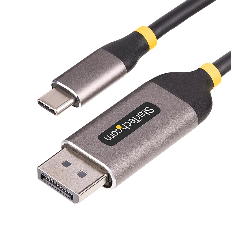StarTech 9.8' Display Port to USB-C Video Cable, Male to Male, Black (142-USBC-DP-8K-10F) image 1