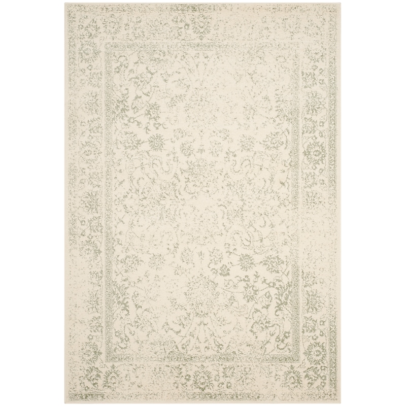 Safavieh Adirondack Collection 6' x 8' Rectangle Area Rug, Machine Made, Ivory/Sage (ADR109V-68) image 1