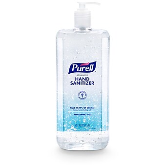 PURELL Advanced Hand Sanitizer Refreshing Gel, Clean Scent, 1.5 Liter Pump Bottle (5015-04)