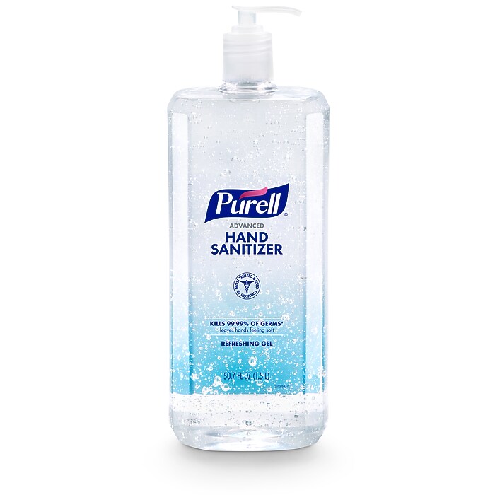 PURELL Advanced 70% Alcohol Gel Hand Sanitizer, Clean Scent, 1.5 L