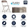 Flash Furniture HERCULES Plastic Folding Chair, Premium Brown, 40/Pack (40LEL3BRN)~#|#~6CB0516E-8F3A-4EF1-8DC2E75F5E5B5082_sc7