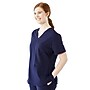Medline Lex AVE Women's 3-Pockets V-Neck Scrub Top, Navy, X-Large (4802NVYXL)~#|#~6CB103F6-CBE6-440C-B5AC3A5D1E79D79E_sc7