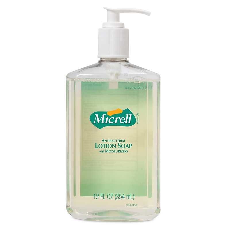 Micrell Antibacterial Liquid Hand Soap, Floral Scent, 12 Oz. (9759-12) image 1