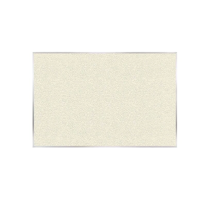 Ghent Vinyl Bulletin Board, Satin Aluminum Frame, 4' x 7'-4", Ivory (AV47-185) image 1