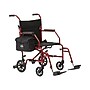 Medline Transport Wheelchair, Fixed Full Length Arms, Burgundy (MDS808200WAT)~#|#~6CBA84B1-CF57-43CE-95079A830831DB6D_sc7