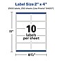 Avery Laser/Inkjet Rectangle Multipurpose Labels, 2" x 4", White, 2500 Labels/Box (94207)~#|#~6CBA93BD-EA6B-47A6-87EAD64EBD2DB2F9_sc7