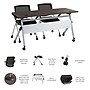 Bush Business Furniture Envision 60"W Foldable Training Room Table with 2 Chairs, Storm Gray (NVS005SG)~#|#~6CBDDE85-B06B-4E6A-A39ED085E02C22C1_sc7