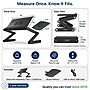 Uncaged Ergonomics WorkEZ Cool 16" Laptop Cooling Stand with 2 Fans, 3 USB Ports, Black (WECB)~#|#~6CBE275F-59A3-4363-A24CD7A719127D25_sc7