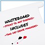 Mind Reader Adhesive Dry-Erase Whiteboard Roll with Dry Erase Markers, 24" x 10' (DWBER-WHT) ~#|#~6CC217A0-DC9E-4C61-811ED9A02F8F01BE_sc7