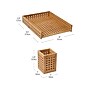 Mind Reader Bamboo Paper Tray and Pen Cup Set, Light Brown (LATPAPEN-BRN)~#|#~6CC3CC72-81E5-4E0B-8C2F7EFAE4CBD805_sc7