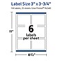Avery TrueBlock Laser/Inkjet Rectangle Multipurpose Labels, 3" x 3.75", White, 150/Pack (94248)~#|#~6CC41316-9ED5-4485-9A066D8156A37B4A_sc7