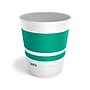 Perk™ Insulated Double Wall Paper Hot Cup, 10 oz., White/Teal, 40/Pack (PK59482)~#|#~6CC42B50-613A-4E48-AE77AAD240A53751_sc7