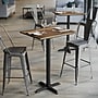 Flash Furniture TopGuard Rectangle Wood Dining Table with X-Base, 30" x 24", Natural/Black Base (ST2430NATT2222B)~#|#~6CC797E3-53DC-4A30-8ACA794A21B613C5_sc7