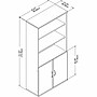 Bush Business Furniture Studio C 5 Shelf Bookcase with Doors, Platinum Gray (STC015PG)~#|#~6CCAD6E2-91EA-431F-82F9F2E39FEC64CB_sc7