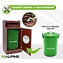 Alpine Industries Food Service Trash Can Enclosure, 32 Gallon, Mahogany (ALP476-DH-MA)~#|#~6CCF4856-CEE8-4BFF-B98D41400CD58CAF_sc7