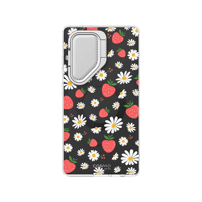 i-Blason Cosmo Colorful Strawberry MagSafe Case for Samsung Galaxy S24 Ultra, Shock-Absorbing, Multicolor image 1