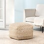Anji Mountain Cherokee Mustard Ivory Fabric Rectangular Pouf Ottoman (AMBPF155-2014)~#|#~6CD35724-8A8F-48A9-984470633F973835_sc7