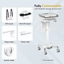 Mount-It! MedHub Powered Compact Medical Cart Workstation with Power Kit and Built-In Power Strip, White/Gray (MI-16056)~#|#~6CD7C3BD-16A4-492E-AC288F9792D346E4_sc7