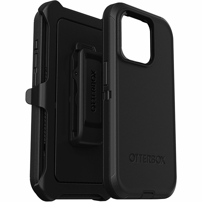 OtterBox Defender MagSafe Holster Case for iPhone 15 Pro, Black (7792537) image 1