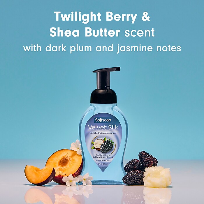 Softsoap Velvet Silk Foaming Liquid Hand Soap, Twilight Berry