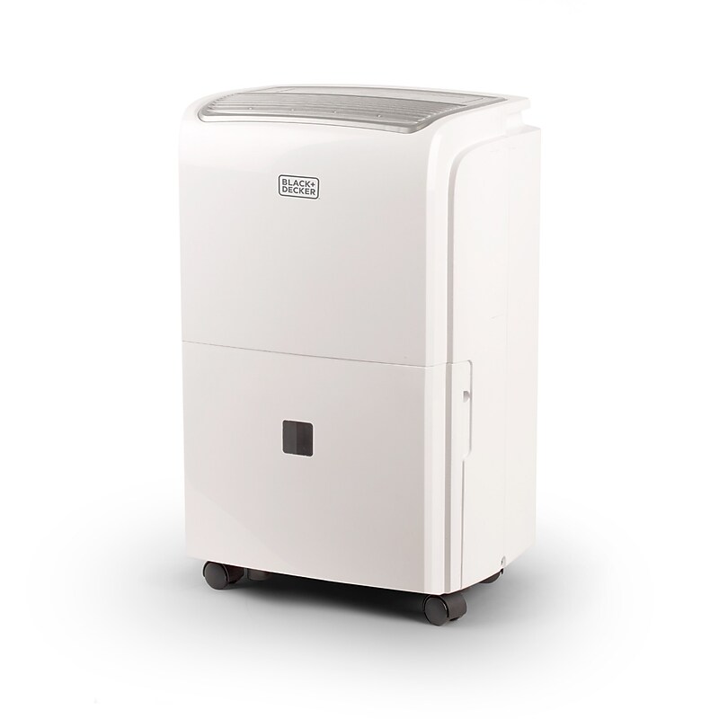 Black & Decker Energy Star 30-Pint Portable Dehumidifier, 2-Speed, Covers up to 3000 sq. ft., White (BDT30WTB) image 1
