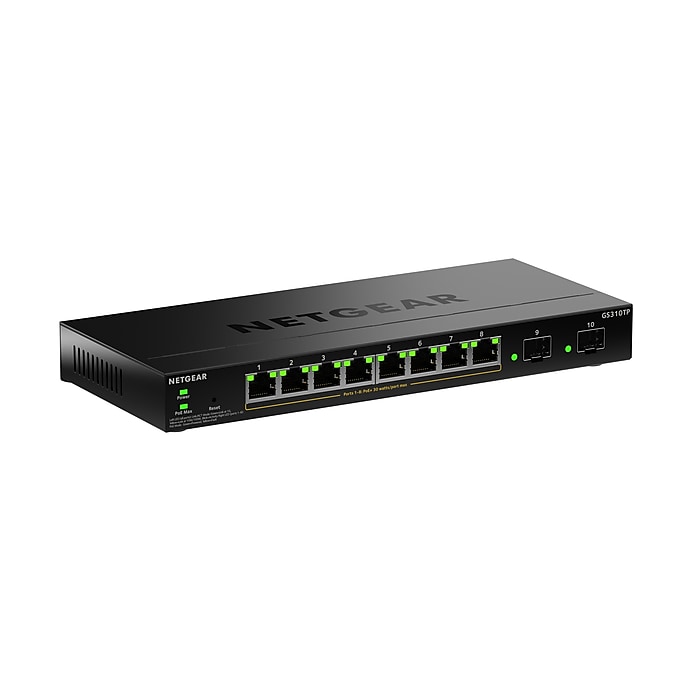 Netgear S350 Series 8-Port Gigabit PoE Smart Switch, 1000Mbps