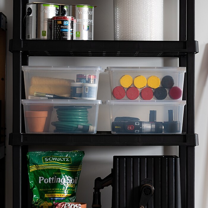 その他 RIA 10 BOX Iris 14.5 Quart Snap Top Plastic Snap Closure Plastic