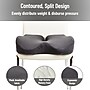 Mind Reader Memory Foam Office Chair Ergonomic Orthopedic Cushion, Gray (ORTHOCUSH-GRY)~#|#~6CEA8D93-C4C8-4ED3-A198E43C1B0D44DE_sc7
