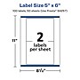 Avery Laser/Inkjet Multipurpose Labels, 6" x ", Glossy Clear, 100/Box (94257)~#|#~6CEE1C8B-C0C9-49AB-9BCA2D43FB3B87DD_sc7