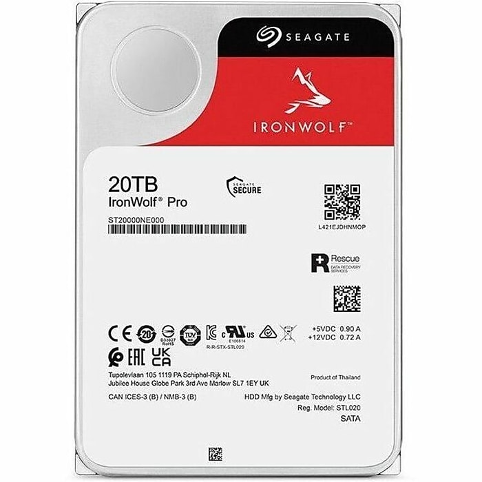 新品 未開封SEAGATE HDD 20TB ST20000NT001 Seagate IronWolf Pro 20TB 3.5
