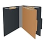 Medical Arts Press Pressboard Classification Folder, 1-Divider, 2" Expansion, Letter Size, Black, 10/Box (DV-T42-14-3BLK-PKT)~#|#~6CF23799-FA46-4A4C-B519295649924679_sc7