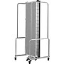 National Public Seating Robo Series 5-Panel Folding Mobile Room Divider, 72"H x 72"W, Grey Fabric (RDG6-5PT02)~#|#~6CF5E925-F8C1-46D4-81A8217325457737_sc7