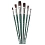 Silver Brush Ruby Satin Long Flat Brush, 6/Pack (SLVRS2594)~#|#~6CF7EF12-33A5-4536-896C81B08410CE40_sc7