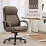 Elle Decor Rivendell AIR Lumbar Ergonomic Vegan Leather Swivel Executive Chair, Mocha Brown (60124-MBRN)~#|#~6CF89481-8F12-4E43-BF3655BCC594AF96_sc7