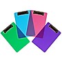 JAM Paper Plastic Clipboard, Mini Size, Assorted Colors, 4/Pack (331CPfassrt)~#|#~6CF958B4-886D-4BB0-8A07983B5C313D98_sc7