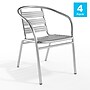Flash Furniture Restaurant Patio Chair, Aluminum, 4 Pack (4TLH1)~#|#~6CFA459E-171D-4E3B-8E878C6E4BE5442D_sc7