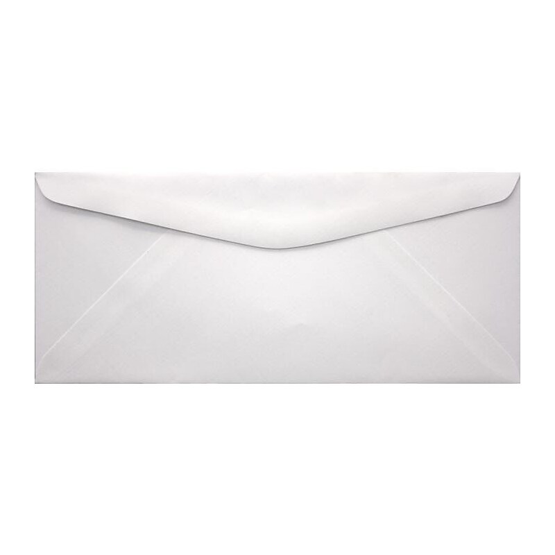JAM Paper Booklet Envelope 3 7/8" x 8 7/8", White Linen, 50/Pack (4855-WLI-50) image 1