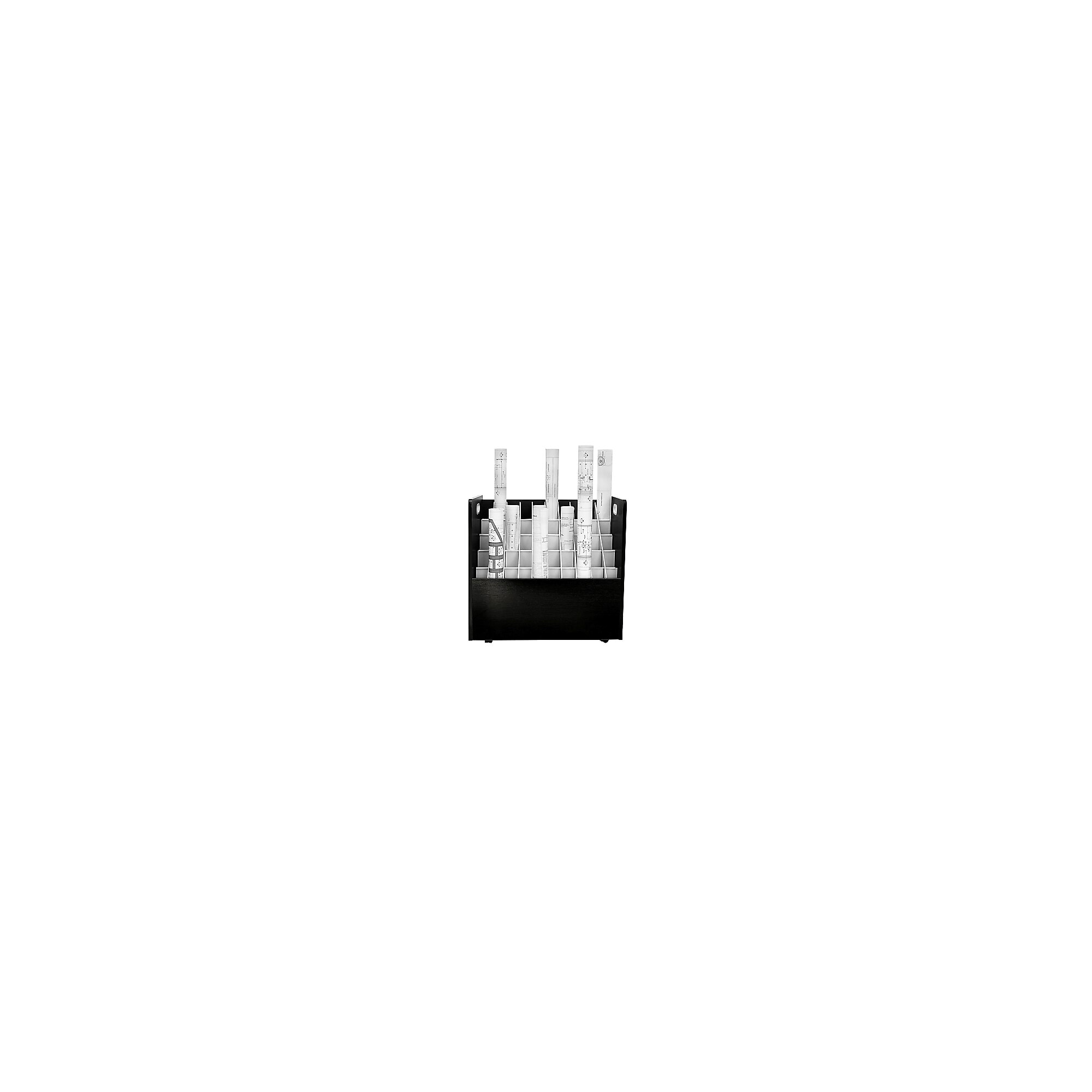 AdirOffice 50-Slot Mobile Roll File, 28.5″H x 30″W x 15.75″D, Black (626-BLK-KIT1) Sansujyuku sansujyuku.com