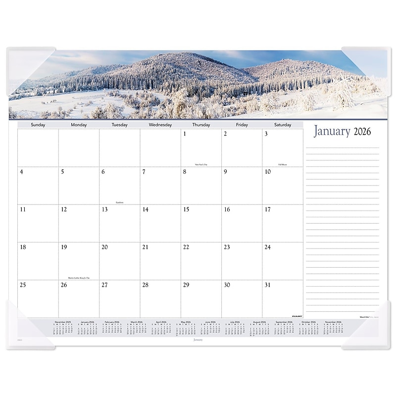2026 AT-A-GLANCE Panoramic Landscape 21.75" x 17" Monthly Desk Pad Calendar (89802-26) image 1
