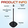 Delton 190S Tilt/Rotate Floor Projector Stand with Height Adjustable 33" - 47", Black (DPS190S)~#|#~6D156A7E-159C-4FD0-95608C5B4C60C21F_sc7