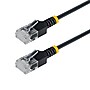 StarTech 0.5 ft. Ultra-Slim Cat6A Ethernet Cable, 34AWG, Black (N6APATUTP34BKS-6IN)~#|#~6D157F3F-CA41-4538-921E9A36480F860B_sc7
