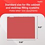 Staples® Hanging File Folders, 1/5-Cut Tab, Letter Size, Red, 25/Box (ST163535-CC)~#|#~6D161DA6-568E-4188-8CA382142D3699D2_sc7