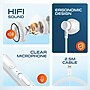 Delton 10E USB Wired Computer Earbuds with Microphone, White (DWH10EWH)~#|#~6D17FC37-1C91-4713-8DD4065CD410901E_sc7