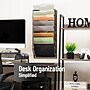 Mind Reader Front Loading Letter Tray, Black (WIREM8-BLK)~#|#~6D1B7AB5-0D61-49DC-96F48CF4494C00DF_sc7
