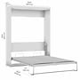 Bestar Pur 65W Queen Size Murphy Bed for Multipurpose Room, White (26184-17)~#|#~6D20D80C-1D1C-4FCC-95979D06472F8AAB_sc7