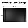 SUM Anti-Slip Faux leather Desk Pad with Side Rail, 34.5" x 24", Black (OSKDPD001)~#|#~6D2C7C73-2AB8-4385-8703F420D6AD0D9A_sc7